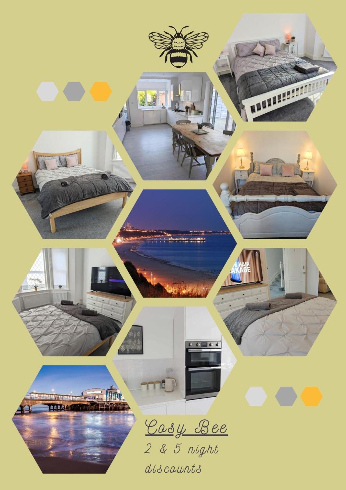Cosy Bee And Apartment Bournemouth Eksteriør bilde